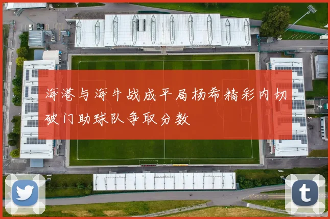 海港与海牛战成平局杨希精彩内切破门助球队争取分数